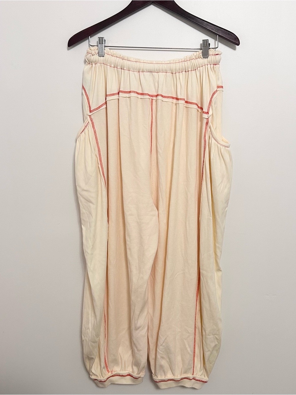 POL Jasmine Freestyle Cream Drift Contrast Stitch Harem Joggers Size Small - Picture 6 of 6